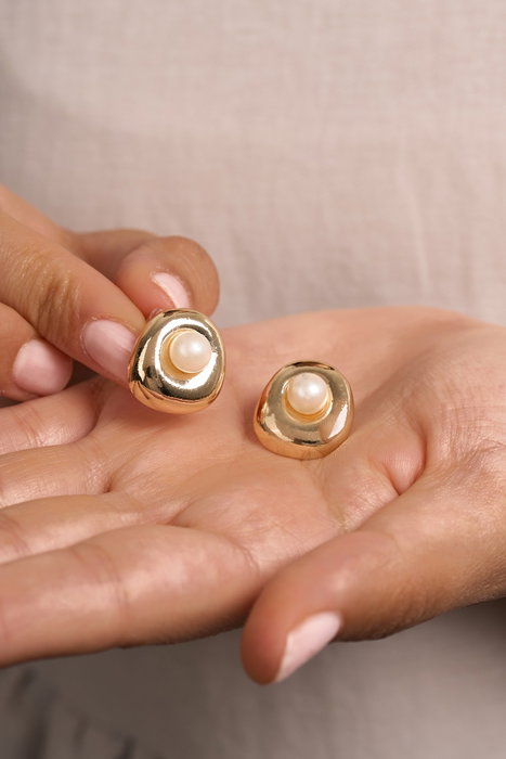 Heliophilia Silver Pendientes de Oro Dorados